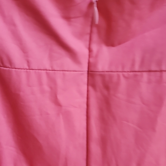 J. Crew Square Neck Sleeveless Pink Pleated Waist Acetate Sz. 12 Dress - Picture 2 of 12